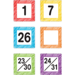 TEACHER CREATED RESOURCES Scribble Calendar Days