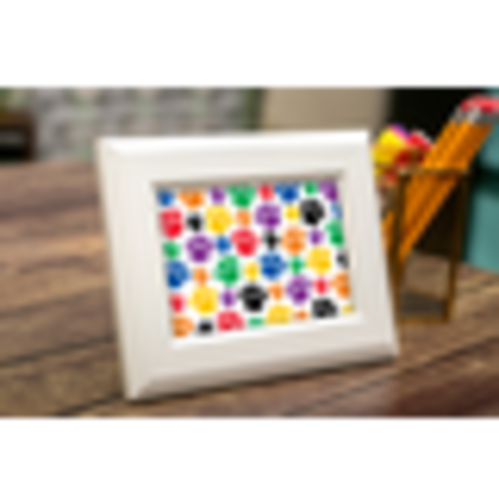 TEACHER CREATED RESOURCES Colorful Paw Prints Postcards