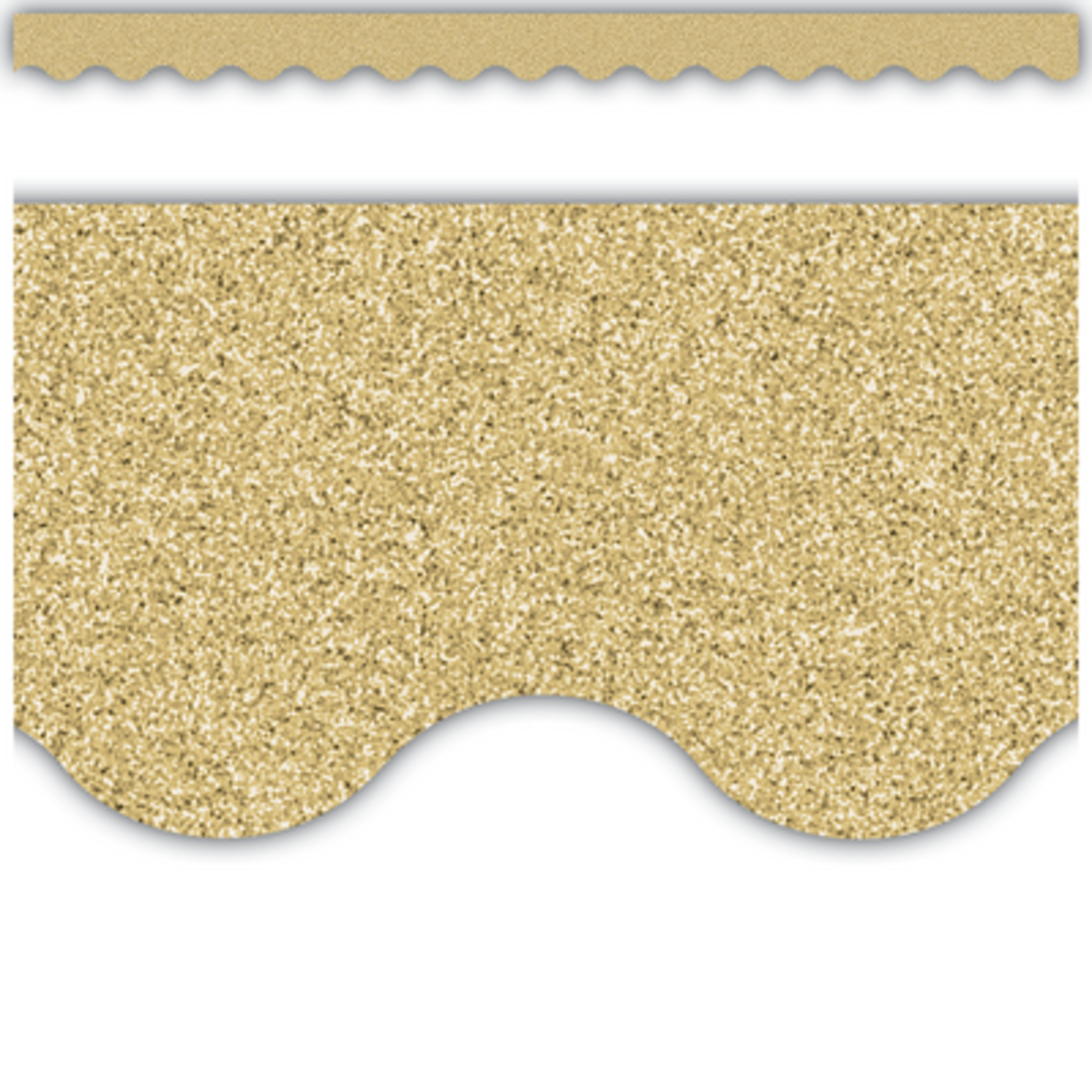 TEACHER CREATED RESOURCES Gold Glitz Scalloped Border Trim
