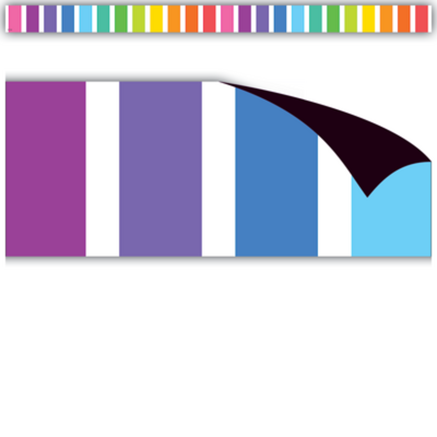 TEACHER CREATED RESOURCES Colorful Stripes Magnetic Border