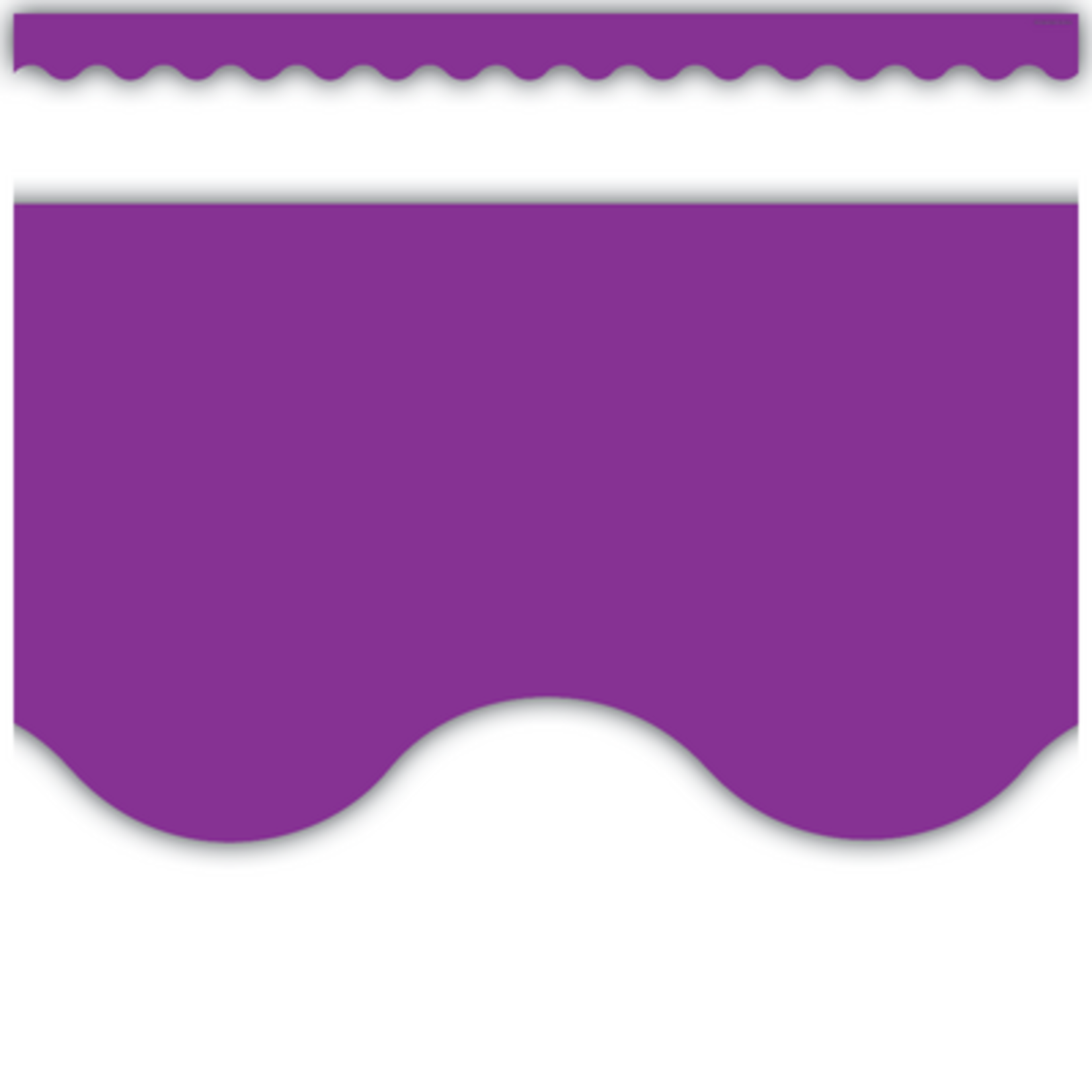 TEACHER CREATED RESOURCES Purple Scalloped Border Trim
