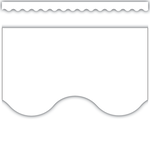 TEACHER CREATED RESOURCES White Scalloped Border Trim
