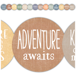 TEACHER CREATED RESOURCES Moving Mountains Positive Sayings Die-Cut Border Trim