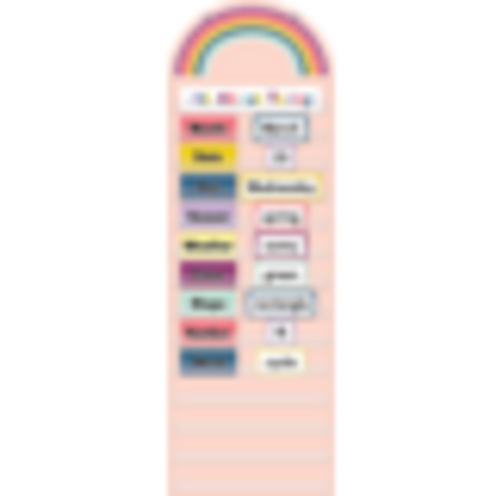 TEACHER CREATED RESOURCES Oh Happy Day Rainbow 14 Pocket Chart