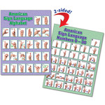 NORTH STAR TEACHER RESOURCES Quick-Flip Poster ASL Alphabet & Numbers 0-30