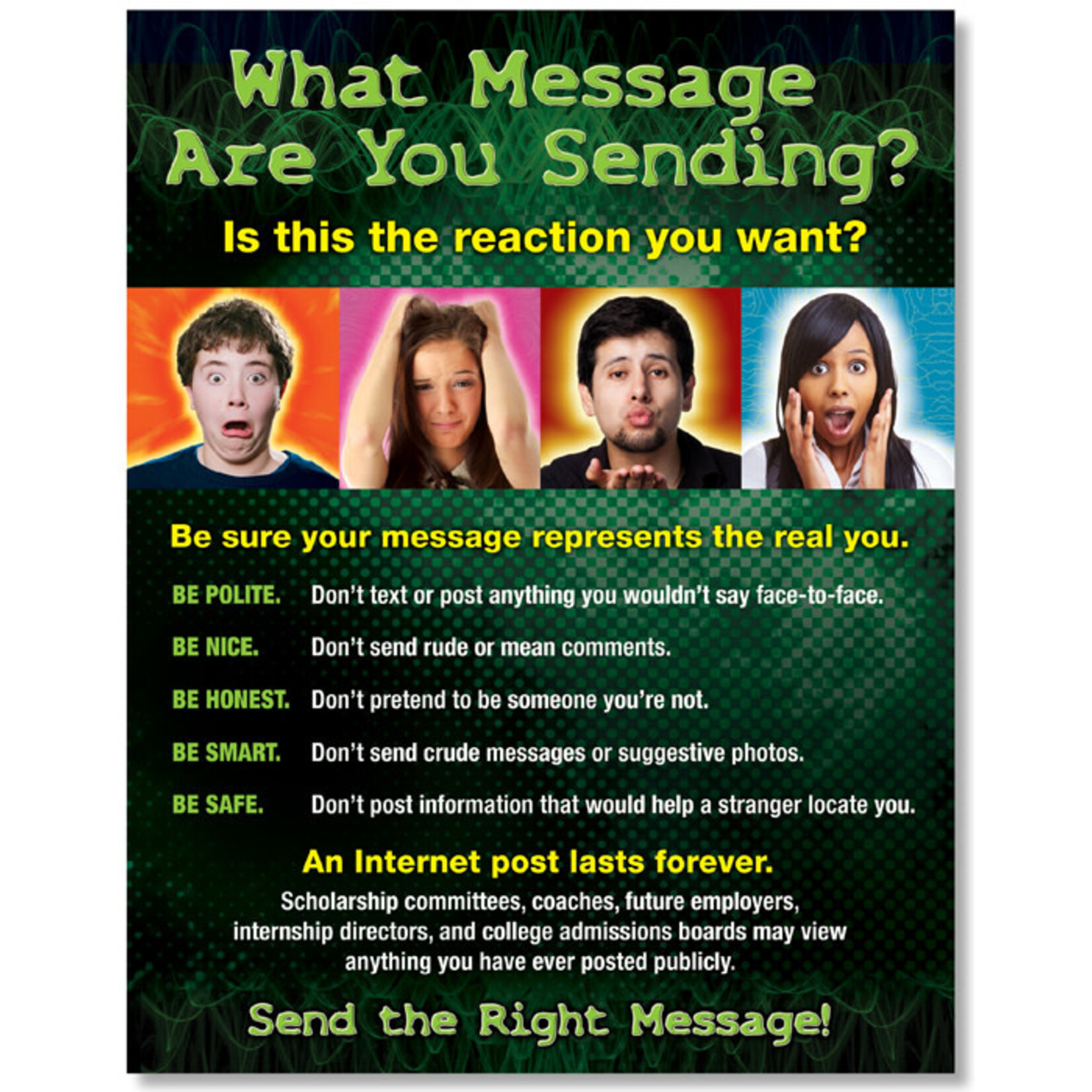 NORTH STAR TEACHER RESOURCES Messaging Manners Quick-Study Poster