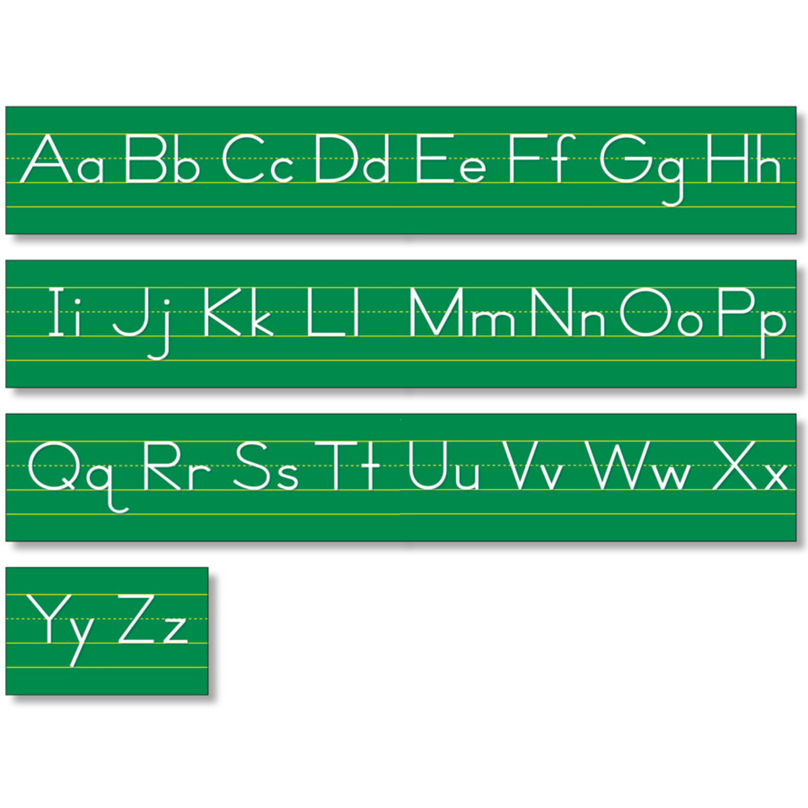 NORTH STAR TEACHER RESOURCES Alphabet Lines – Green Traditional Manuscript