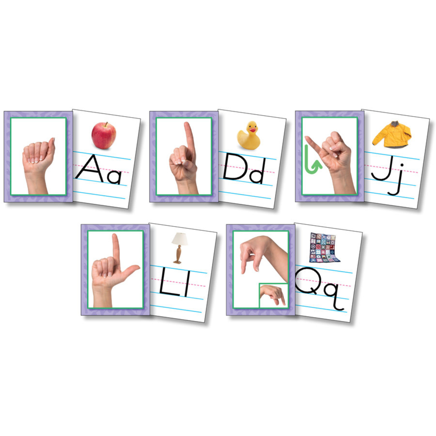 NORTH STAR TEACHER RESOURCES American Sign Language Photo Alphabet Cards