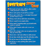 NORTH STAR TEACHER RESOURCES Internet Safety Rules Quick-Study Poster