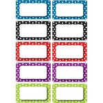 ASHLEY INCORPORATED Magnetic Die-Cut Large Nameplates & Labels, Color Dots