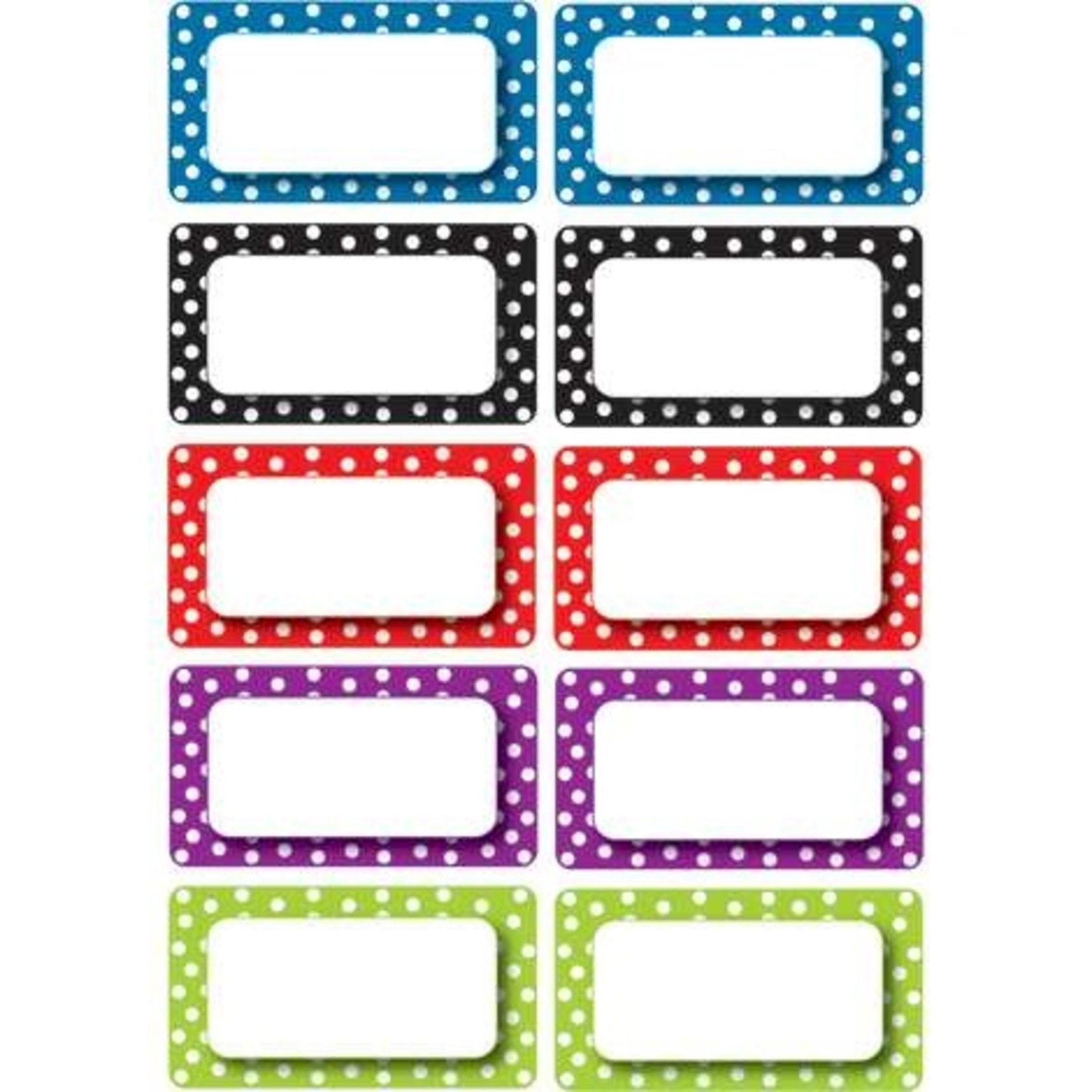 ASHLEY INCORPORATED Magnetic Die-Cut Large Nameplates & Labels, Color Dots