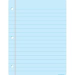ASHLEY INCORPORATED Smart Poly® Chart 17"x22", Big Light Blue Notebook Paper