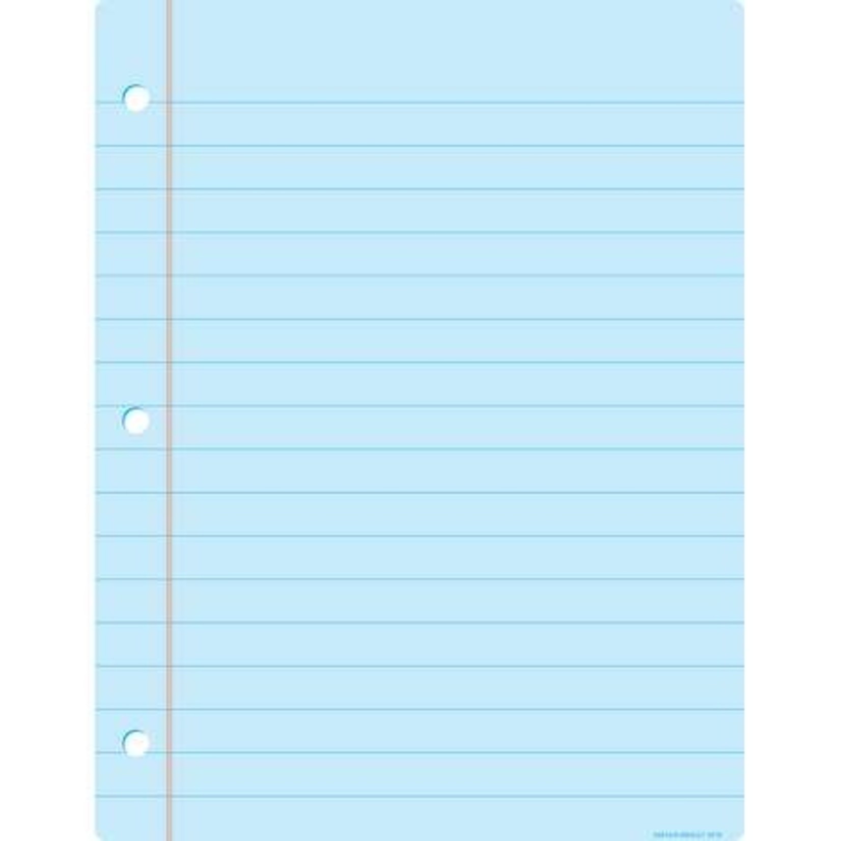 ASHLEY INCORPORATED Smart Poly® Chart 17"x22", Big Light Blue Notebook Paper