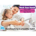 ASHLEY INCORPORATED PosterMat Pals™, Space Savers, 13" X 9.5", Smart Poly®, Wash Hands, Hygiene