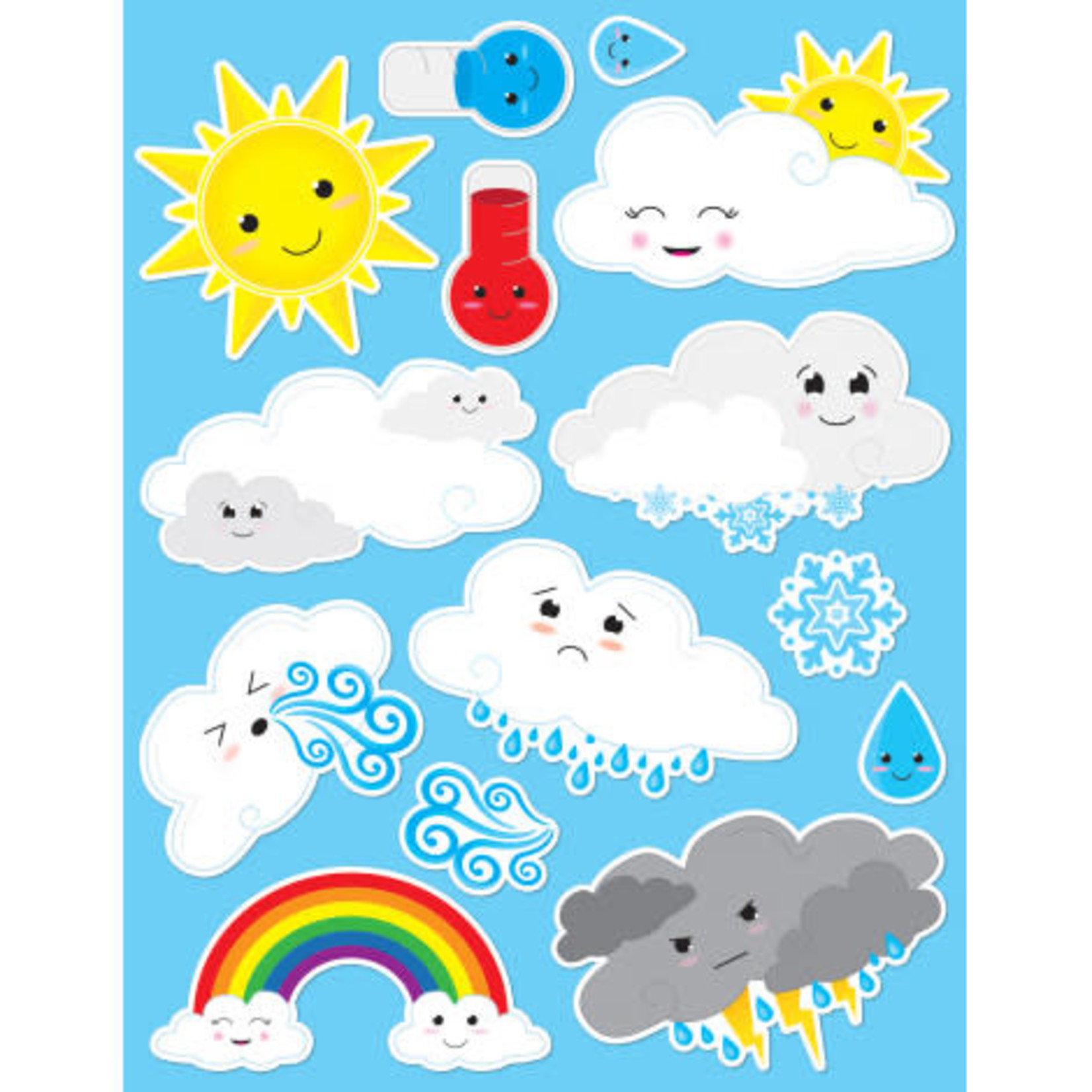 ASHLEY INCORPORATED Magnetic Die-Cut Cute Weather Set