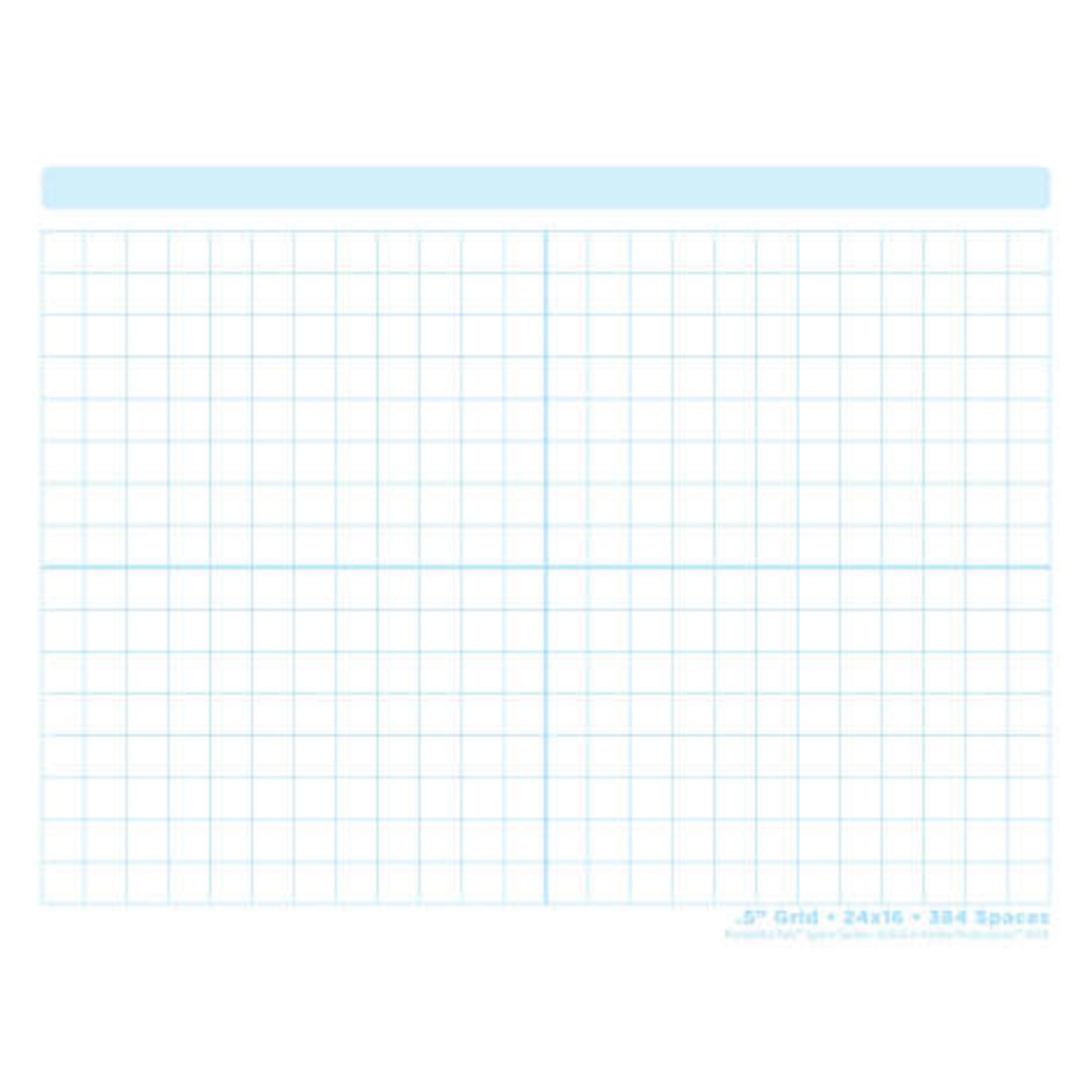 ASHLEY INCORPORATED Smart Poly® Poster - .5" Grid Blocks, 468 Blocks, 13" X 9.5"