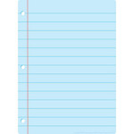 ASHLEY INCORPORATED Smart Poly - Blue Notebook Paper 13" X 9.5"