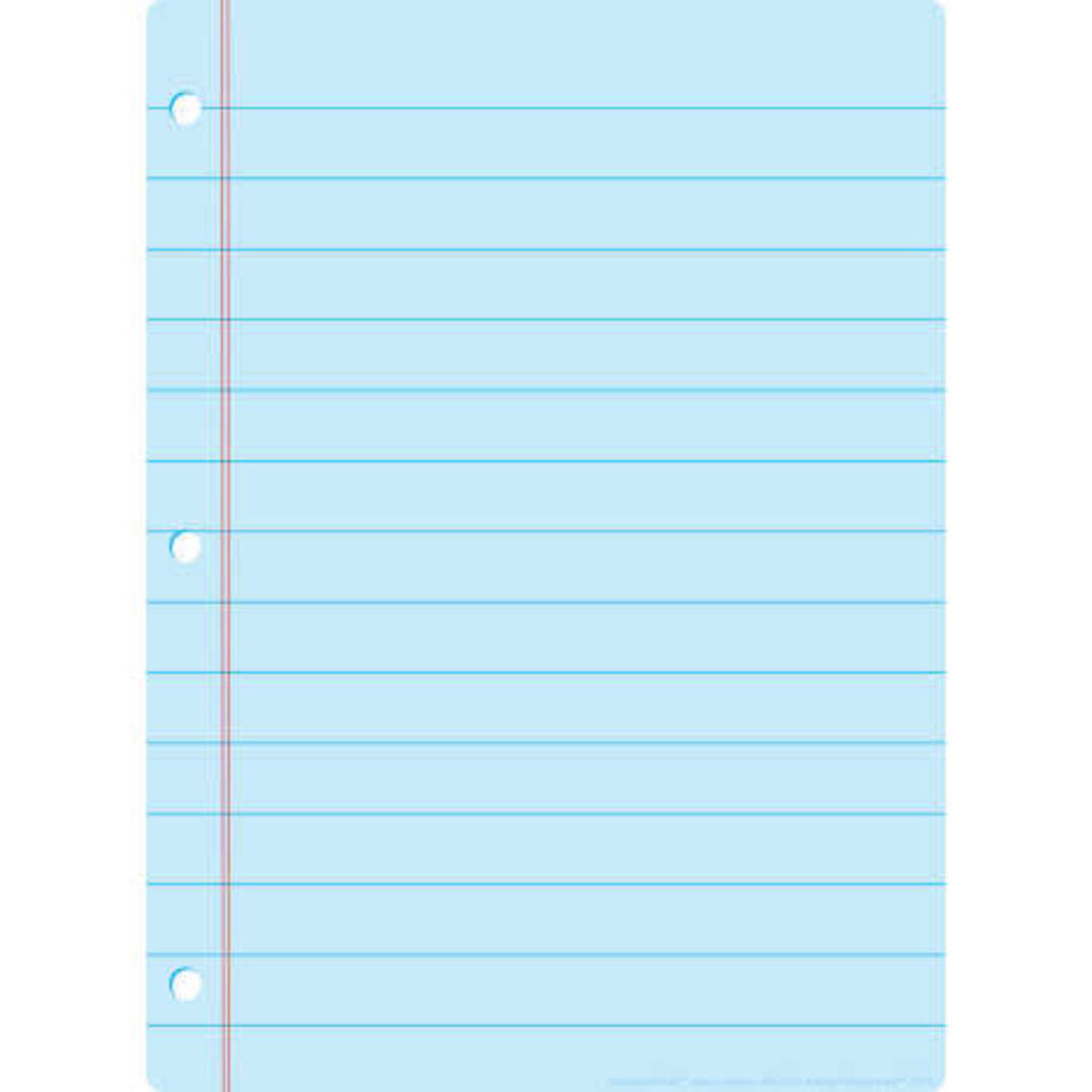 ASHLEY INCORPORATED Smart Poly - Blue Notebook Paper 13" X 9.5"