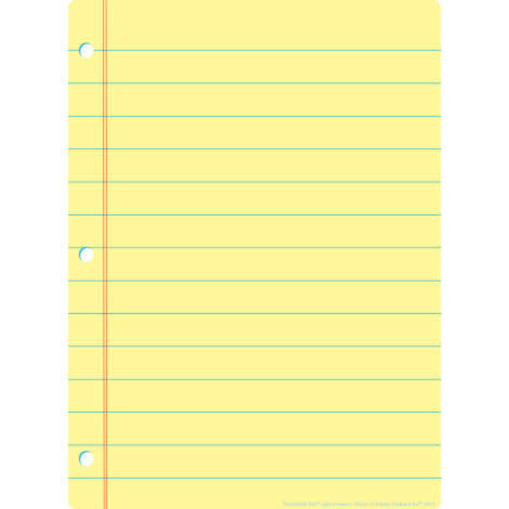 ASHLEY INCORPORATED Smart Poly® - Yellow Notebook Paper 13" X 9.5"