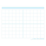 ASHLEY INCORPORATED Smart Poly Poster - 1" Grid Blocks 13" X 9.5"