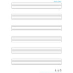 ASHLEY INCORPORATED Smart Poly Poster- Music Staves 13" X 9.5"