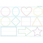 ASHLEY INCORPORATED Smart Poly Poster - Shapes Tracing, 13" X 9.5"