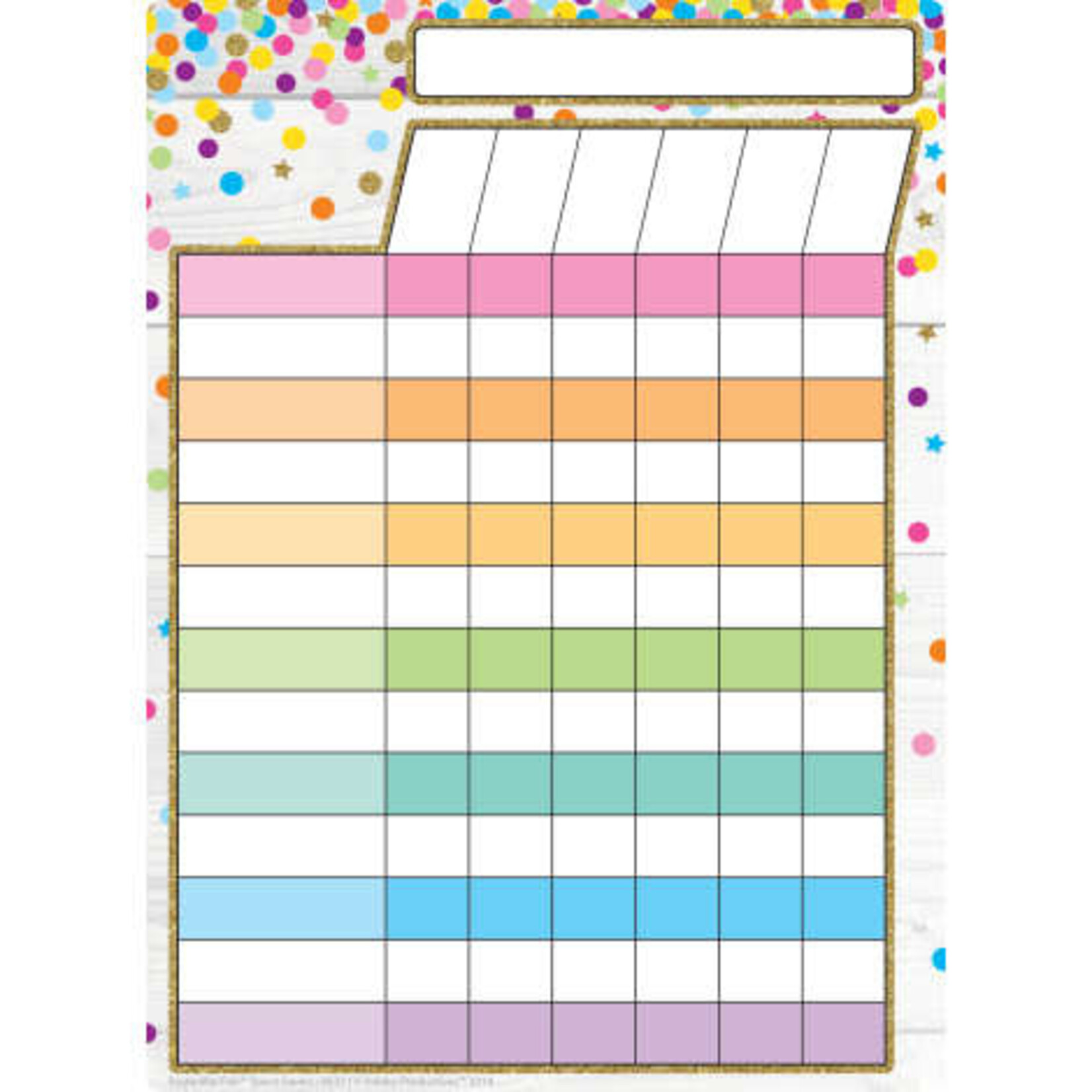 ASHLEY INCORPORATED Smart Poly® Confetti Style Incentive Chart 13" X 9.5"