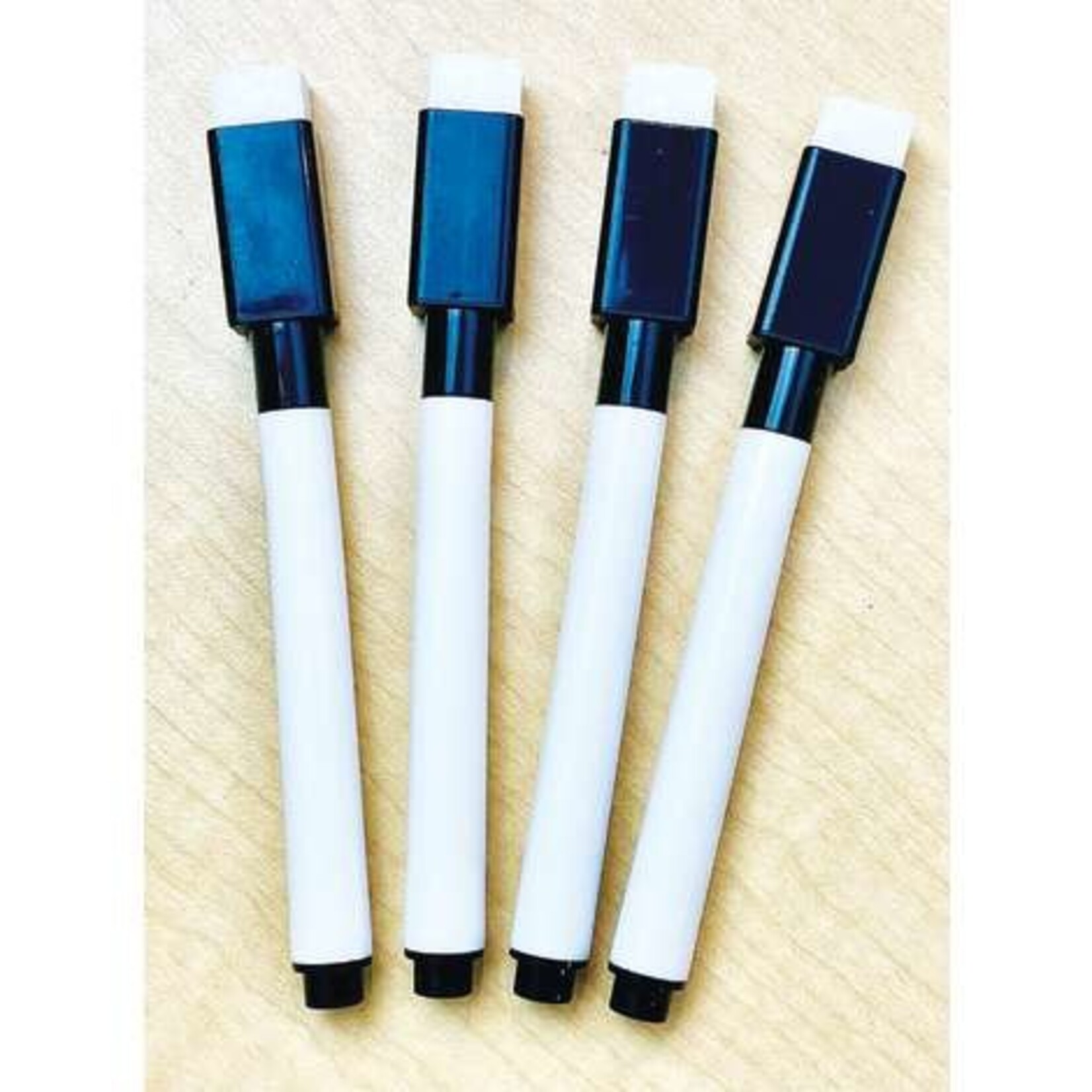 ASHLEY INCORPORATED Smart Poly® Black Dry Erase Markers, Set Of 4