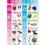 ASHLEY INCORPORATED Vowels 13" X 19" Smart Poly® Chart