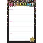 ASHLEY INCORPORATED Smart Poly Chart Black Confetti Blank 13" X 19"