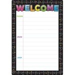 ASHLEY INCORPORATED Smart Poly Chart Chalk Dots Welcome 13" X 19"