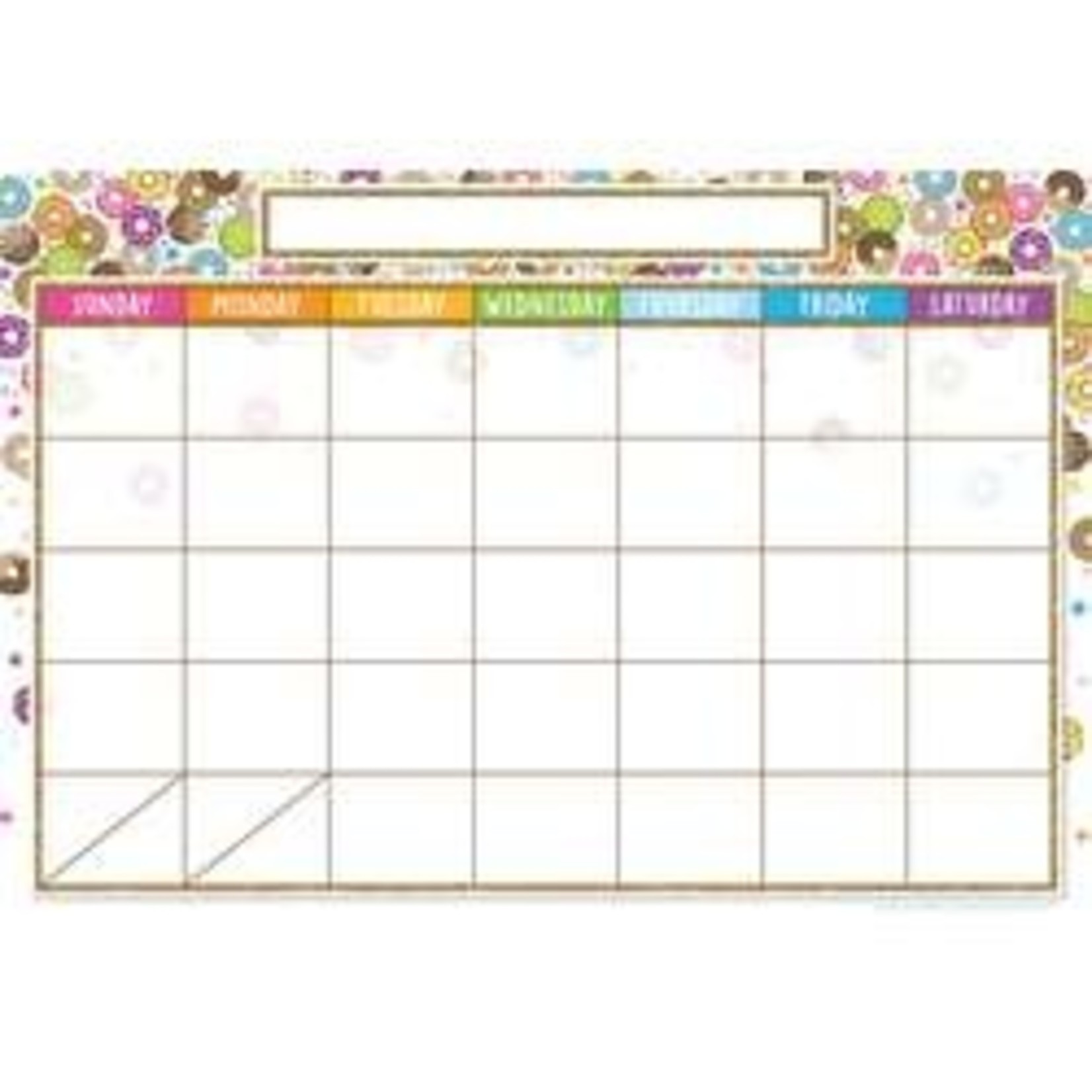 ASHLEY INCORPORATED Smart Poly® Chart DonutFetti® Calendar 13" X 19"