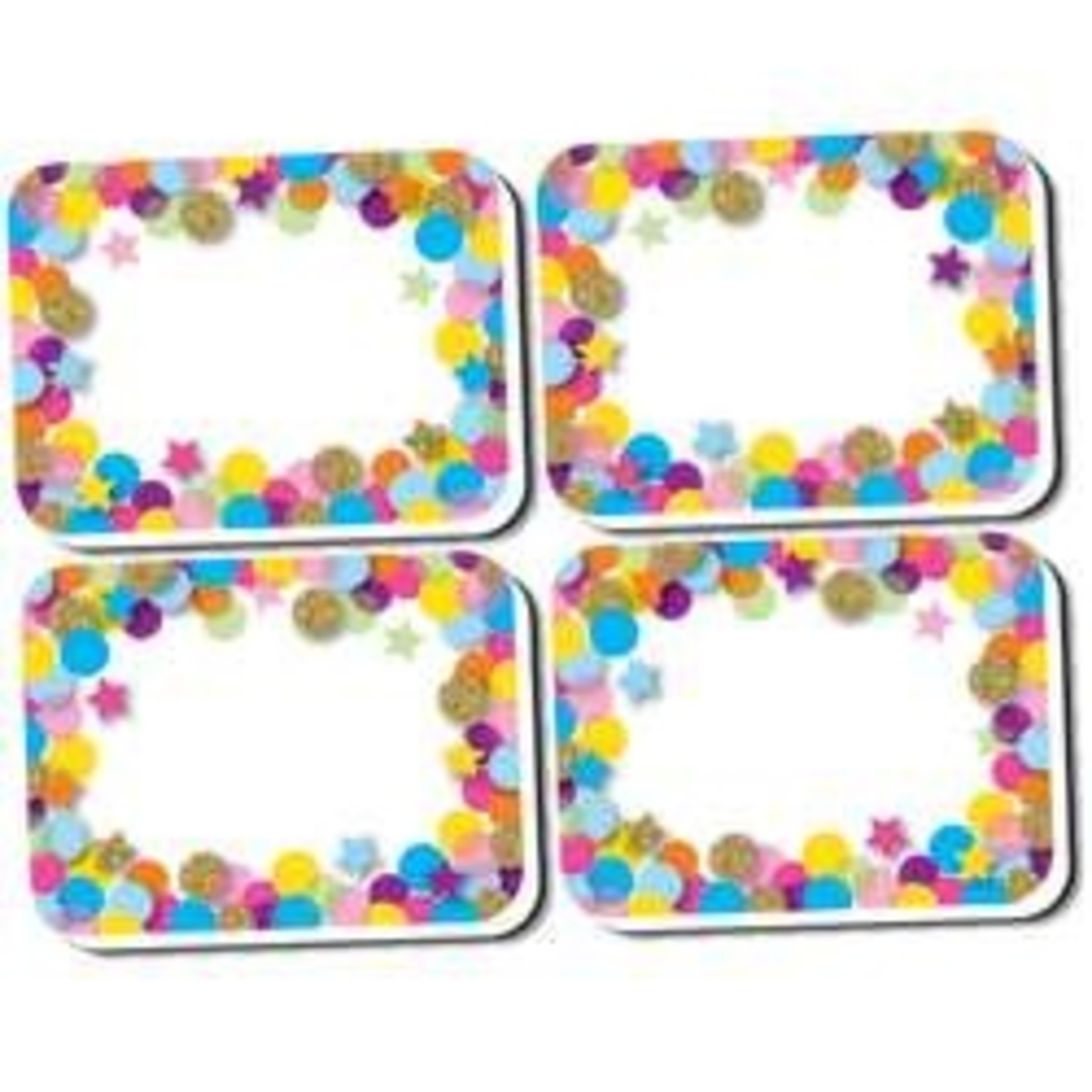 ASHLEY INCORPORATED 10 Pack Non-Magnetic Mini Whiteboard Erasers, Confetti