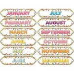 ASHLEY INCORPORATED Magnetic Die-Cut Confetti Months Of The Year