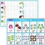 ASHLEY INCORPORATED Smart Poly® Learning Mat 12"X17", Double-Sided, Numbers 1-10