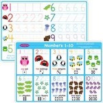 ASHLEY INCORPORATED Smart Poly Learning Mat 12"X17", Double-Sided, Numbers 1-10