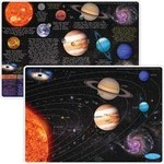 ASHLEY INCORPORATED Smart Poly® Learning Mat 12"X17", Double-Sided, Solar System