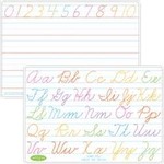 ASHLEY INCORPORATED Smart Poly® Learning Mat 12"X17", Double-Sided, Traditional Cursive Tracing