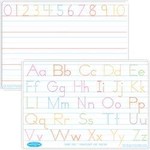 ASHLEY INCORPORATED Smart Poly® Learning Mat 12"X17", Double-Sided,Traditional Manuscript Tracing