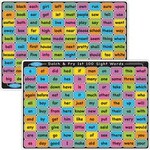 ASHLEY INCORPORATED Smart Poly Learning Mat 12"X17", Double-Sided, Sight Words 1st & 2nd 100