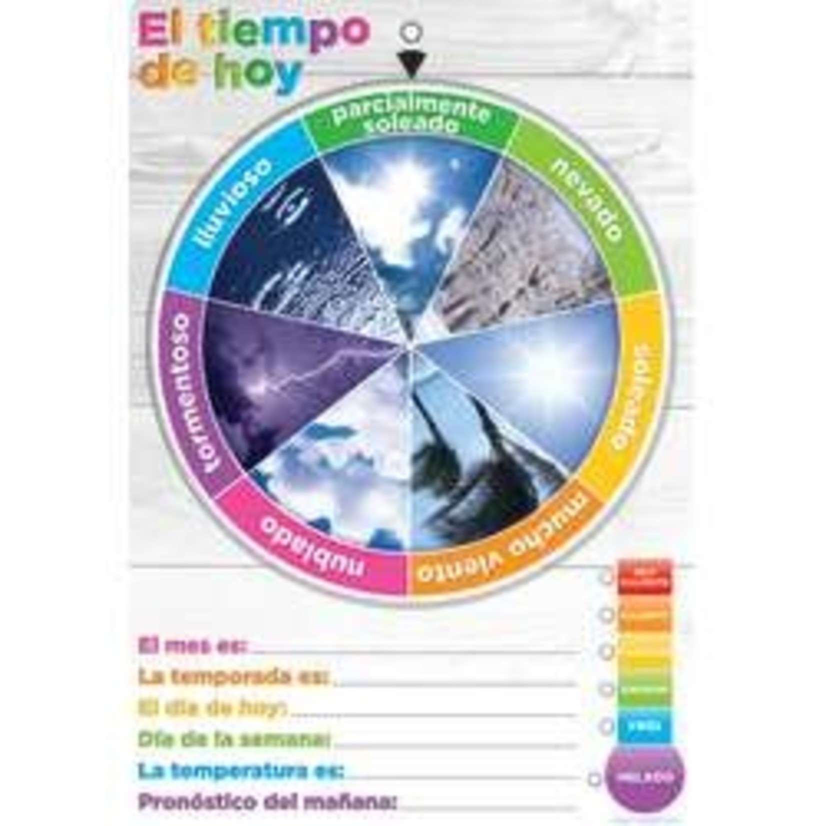 ASHLEY INCORPORATED Smart Poly® Weather Smart Wheel® With Grommett 13"X19", Spanish