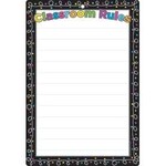 ASHLEY INCORPORATED Smart Poly Chart 13"X19", Chalk Dots With Loops Classroom Rules *Grommett