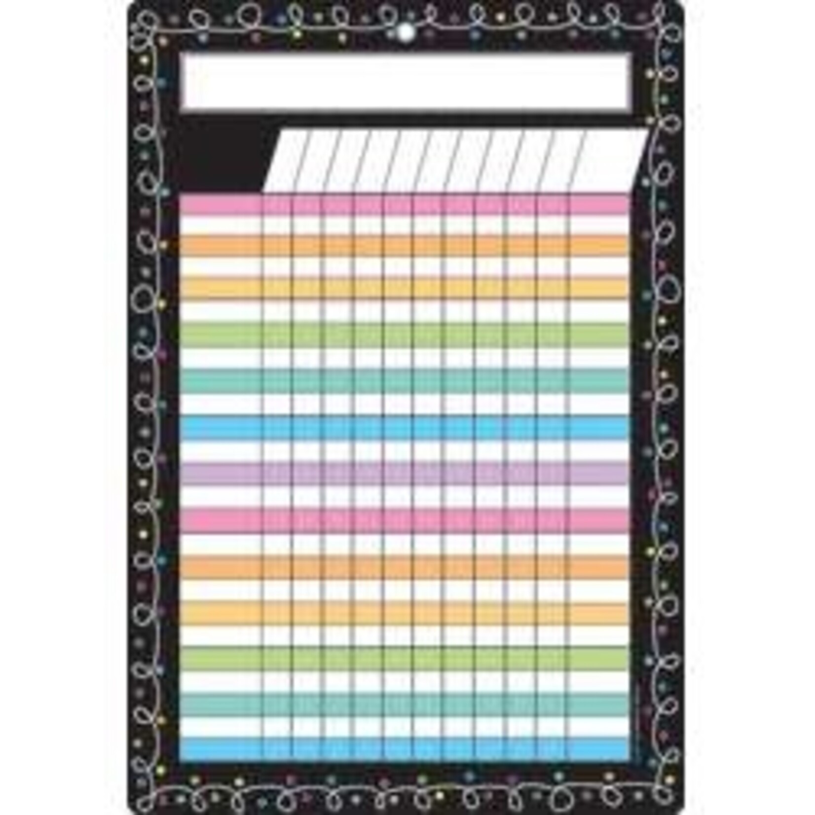 ASHLEY INCORPORATED Smart Poly® Chart 13"X19", Chalk Dots With Loops Incentive *Grommett