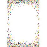 ASHLEY INCORPORATED Smart Poly Chart 13"X19", Confetti Blank *Grommett