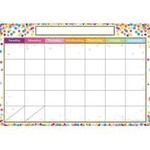 ASHLEY INCORPORATED Smart Poly Chart 13"X19", Confetti Calendar