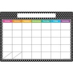 ASHLEY INCORPORATED Smart Poly Chart 13"X19", B&W Polka Dots Calendar
