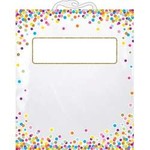ASHLEY INCORPORATED Hanging Confetti Pattern Storage/ Book Bag 11" X 16"