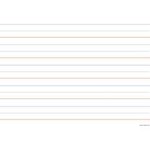 ASHLEY INCORPORATED Smart Poly Chart 13"X19", Tablet Lined Handwriting Chart 3/4"