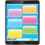 ASHLEY INCORPORATED Smart Poly Chart 17"X22", Emoji Cell Phone Messages