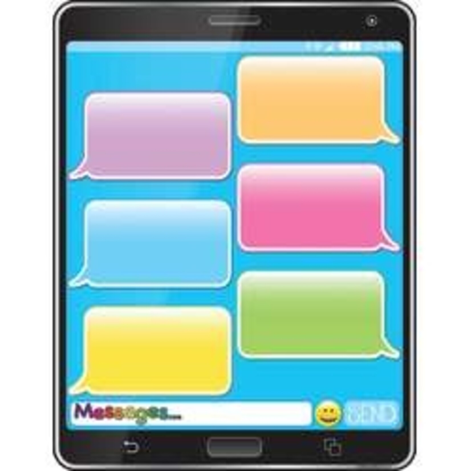 ASHLEY INCORPORATED Smart Poly® Chart 17"X22", Emoji Cell Phone Messages